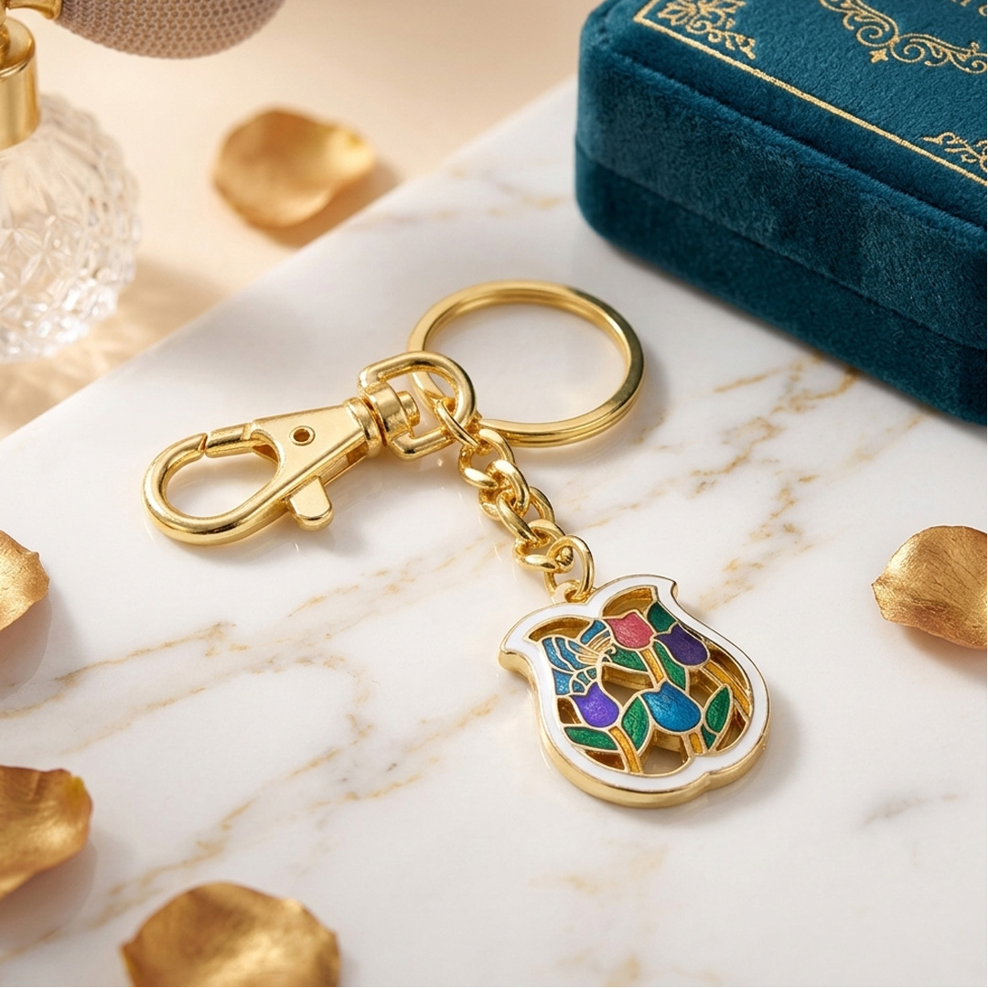 Hollow Enamel Key Chain